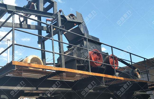 湖南常德臨澧縣新安鎮(zhèn)古城碎石場時產(chǎn)50噸制砂機(jī)生產(chǎn)線