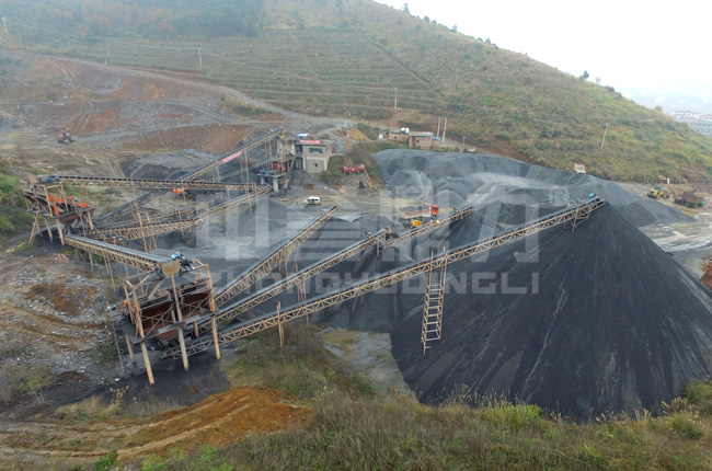 湖南邵陽(yáng)日產(chǎn)5000噸碎石機(jī)生產(chǎn)線